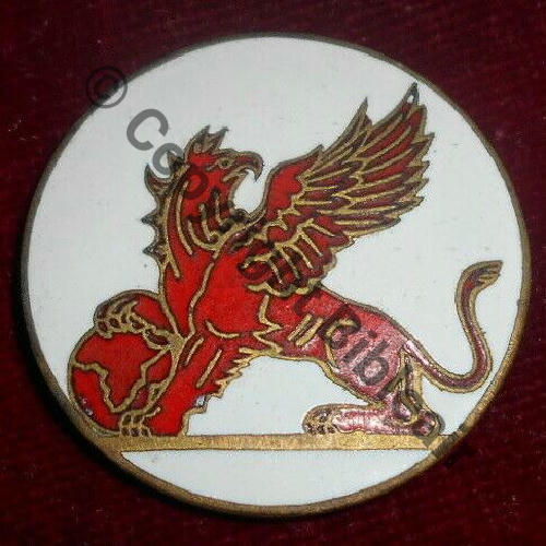 GRIFFON sur GLOBE CIE AERIENNE REGIE AIR AFRIQUE  MORET Poincon circul 3Anneaux Dos lisse Src.broc64 224Eur05.20